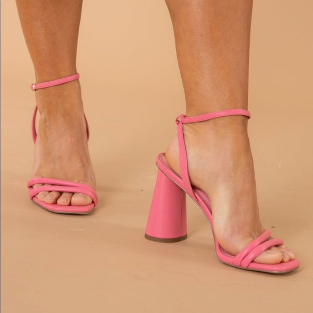 Sam Edelman Kia Sandal In Carmine Rose Leather